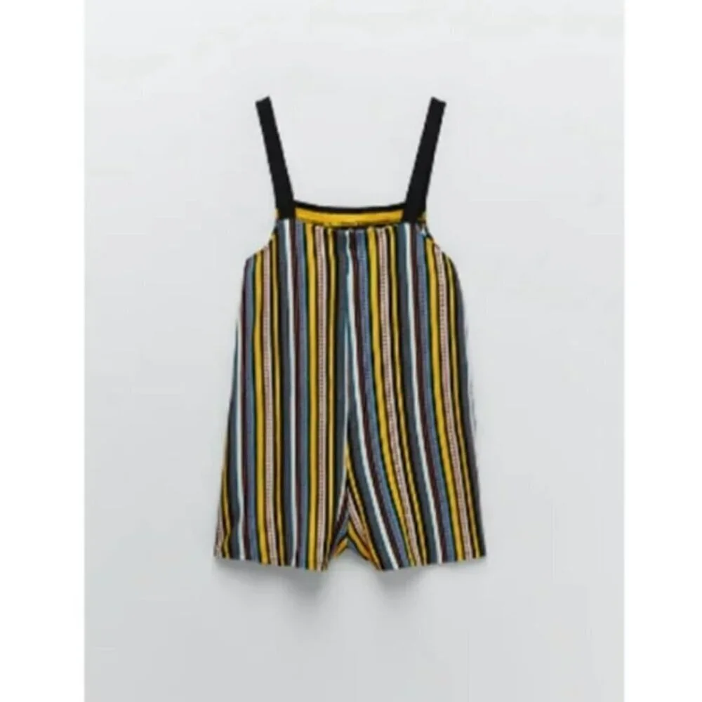 Zara Striped Knit Romper